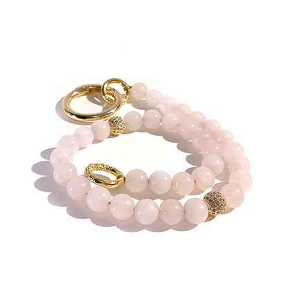 MultiWay 33 Natural Rose Quartz Mindfulness Beads