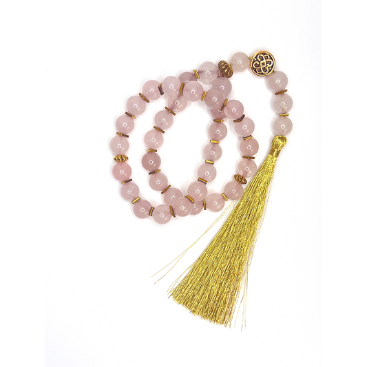 Rose quartz Prayer Bead 