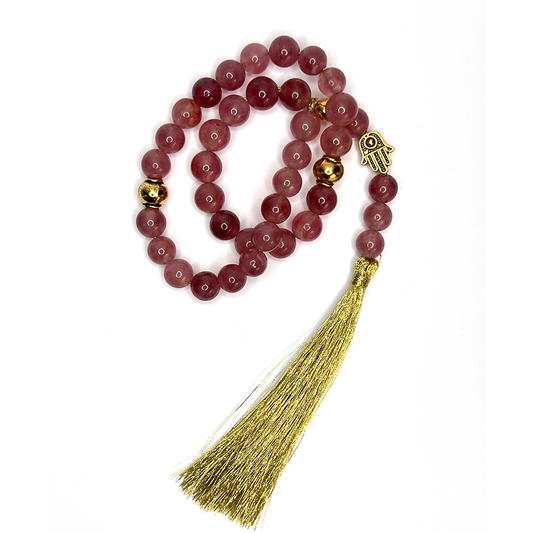 Strawberry Quartz Prayer Bead 