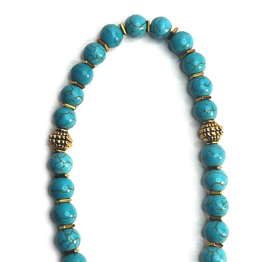 Turquoise Prayer Bead b1