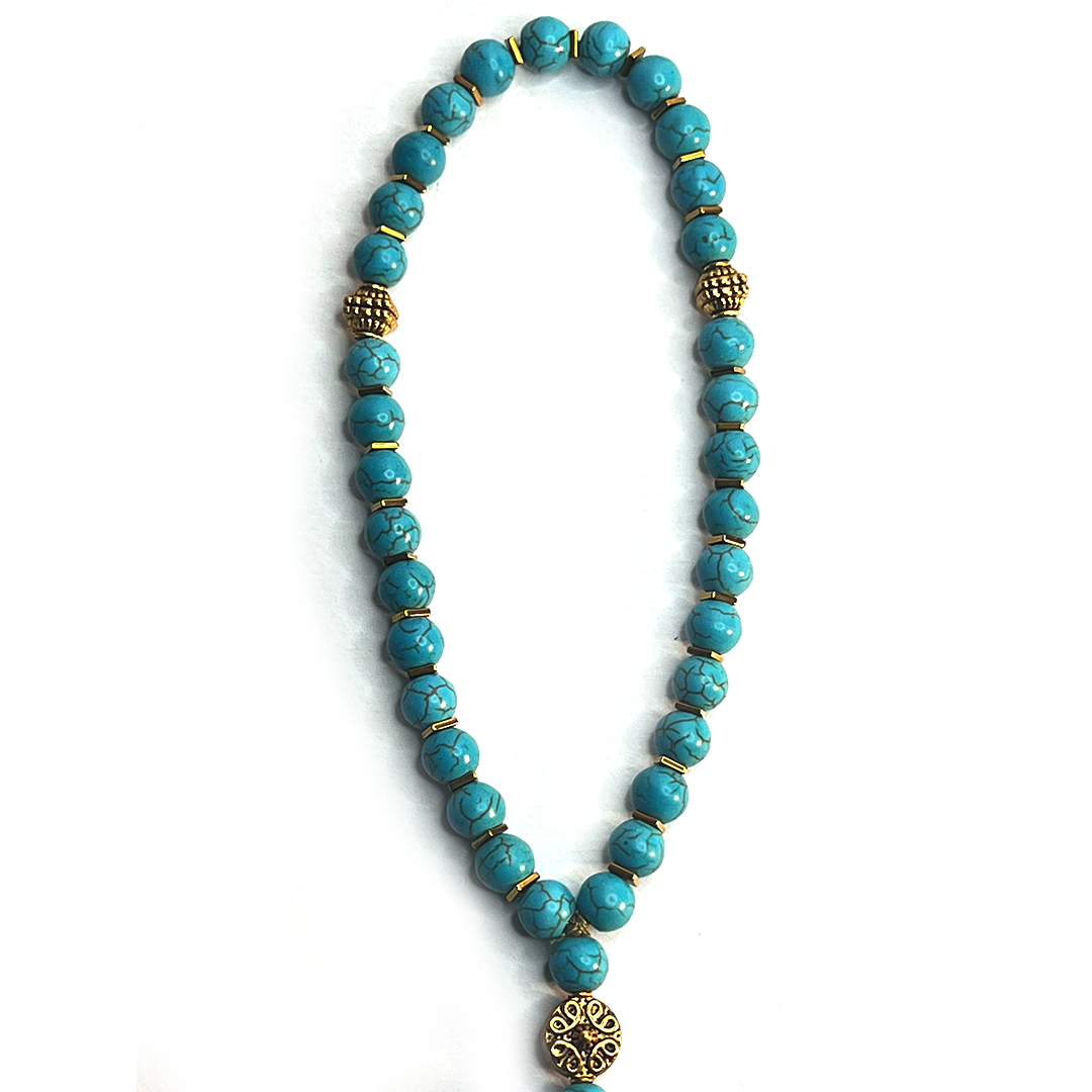 Turquoise Prayer Bead c2