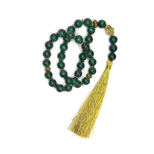 Natural Malachite Meditation Prayer Bead 