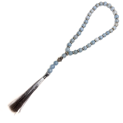 Aquamarine Prayer Bead