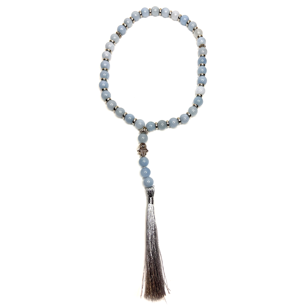 Aquamarine Prayer Bead