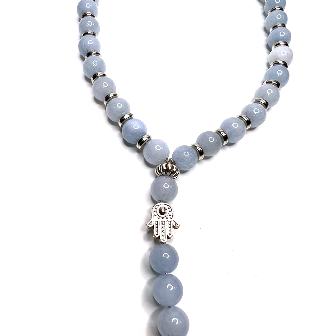 Aquamarine Prayer Bead