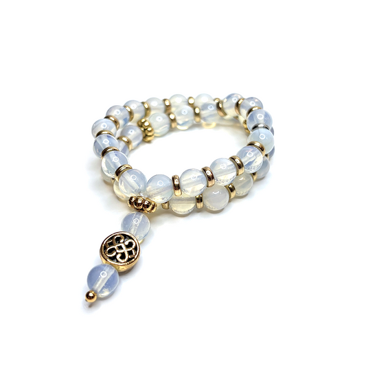 Opal Meditation Bead Bracelet