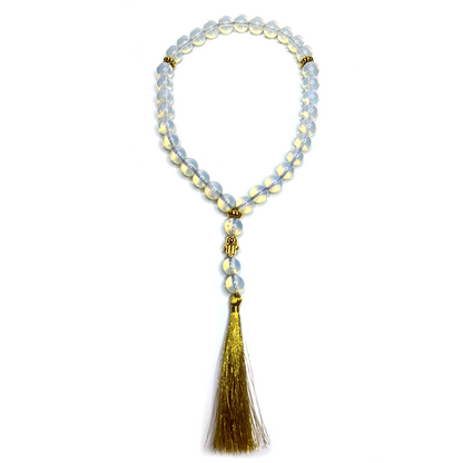 White Opal Meditation Bead