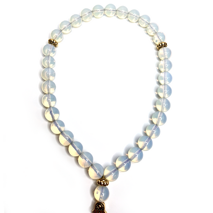 White Opal Meditation Bead